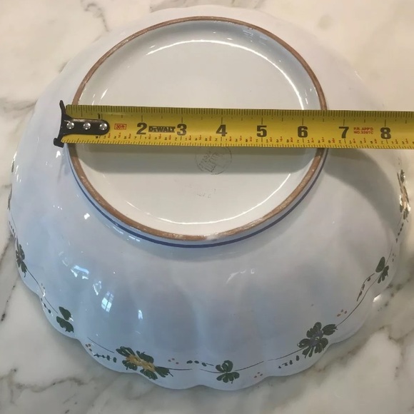 COTTURA HANDMADE FLORAL PAINTED BOWL LARGE - Picture 11 of 12